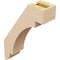 Ekena Millwork 3-inch W x 10-inch D x 14-inch H Aspen Rough Cedar Woodgrain TimberThane Knee Brace, Primed BRCUR03X10X14ASPRCPR - alternate 4